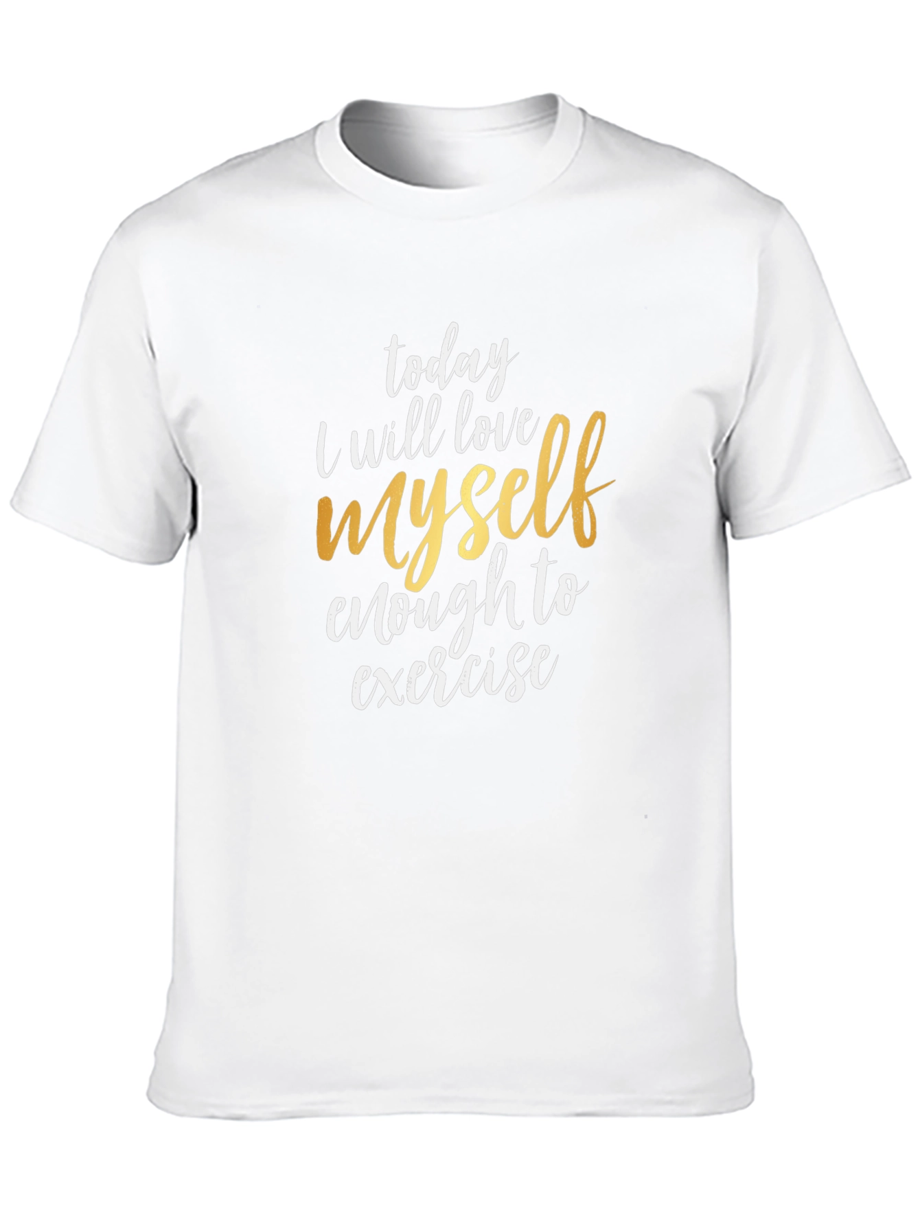 Motivational T-Shirt - Love Myself Enough To Exercise