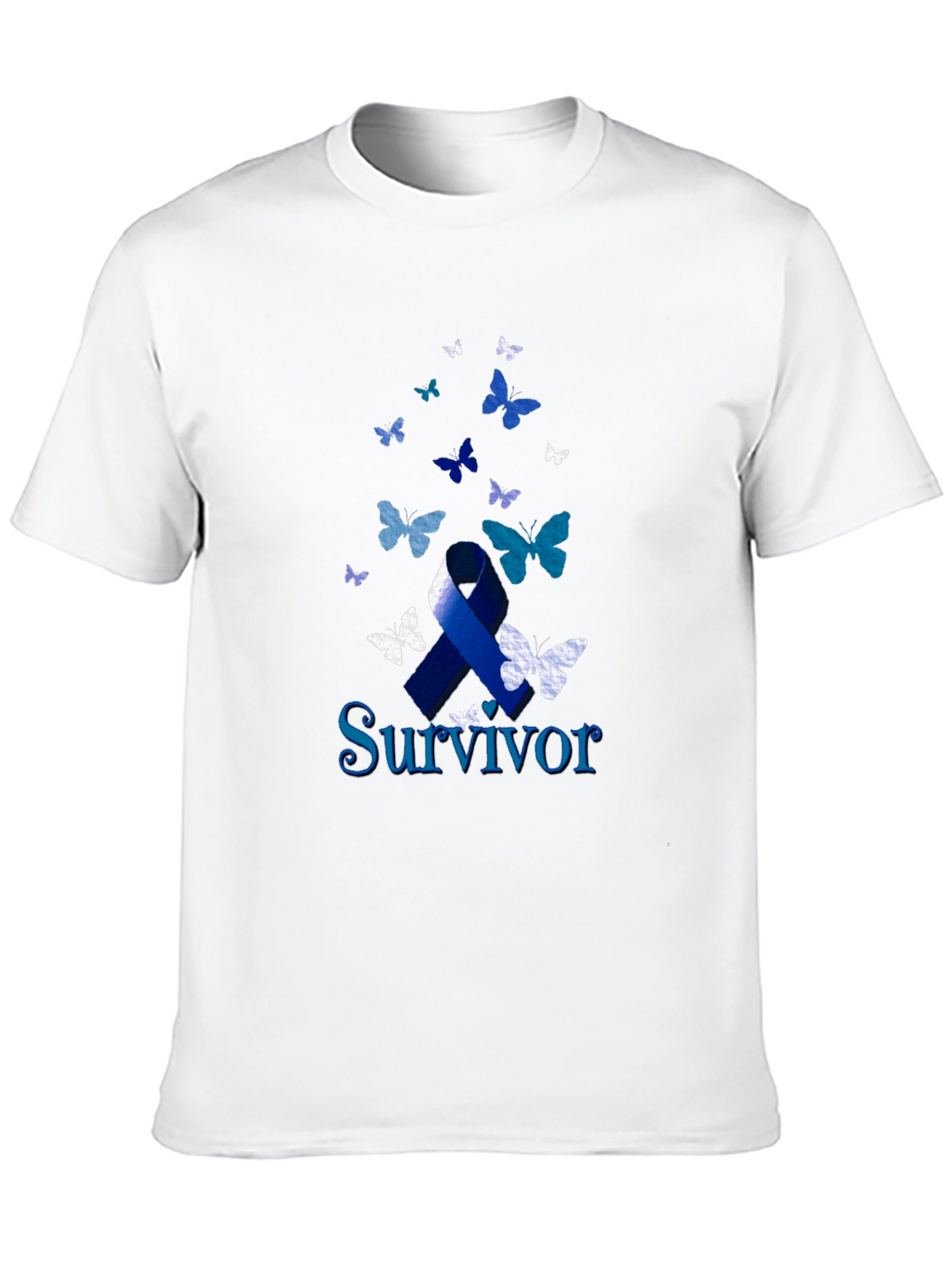 Survivor Ribbon Butterfly T-Shirt