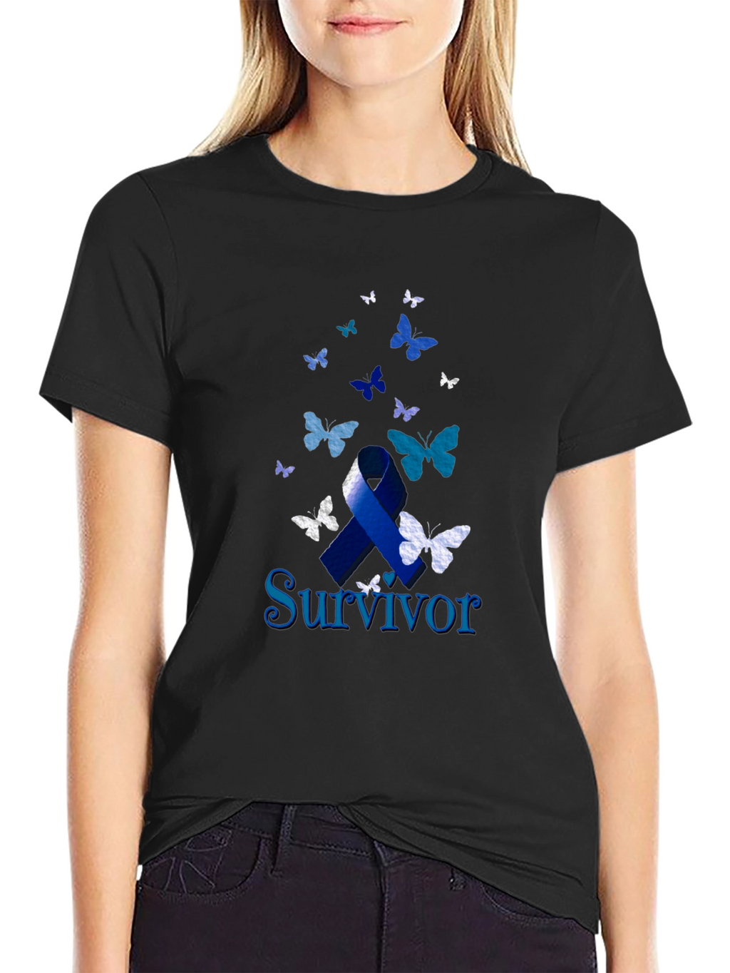 Survivor Ribbon Butterfly T-Shirt