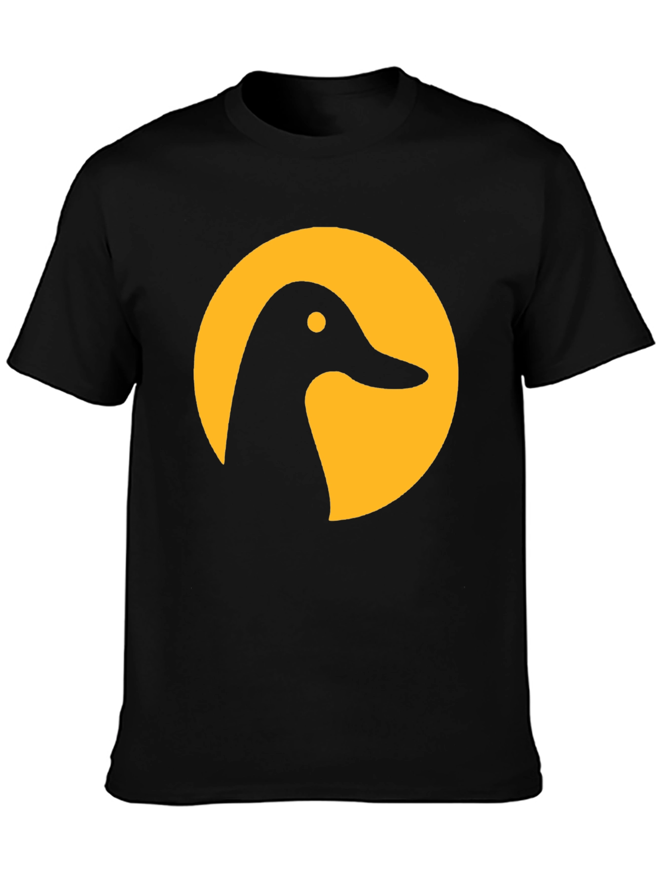 Duck Silhouette Graphic Tee - Stylish Black T-Shirt
