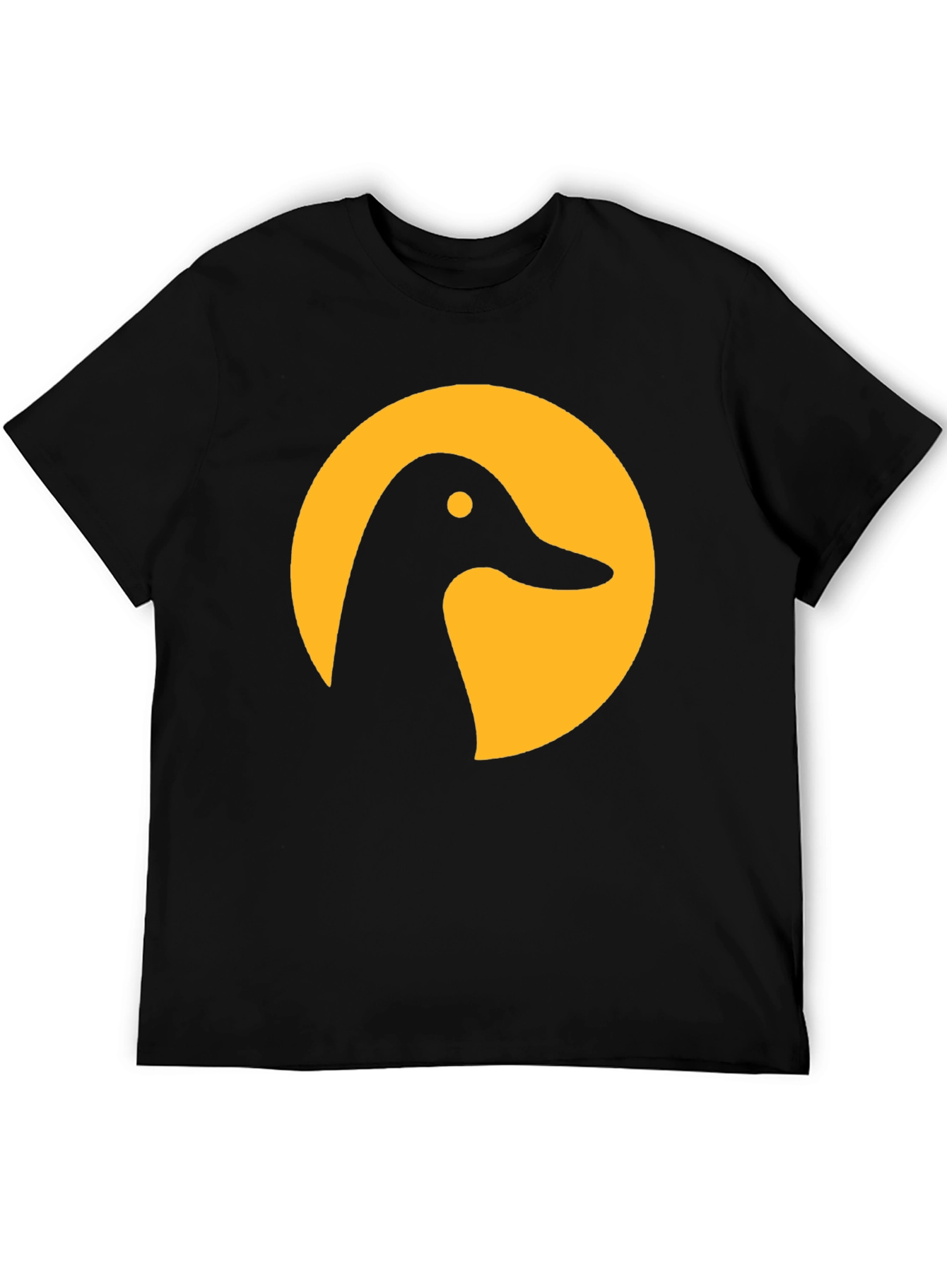 Duck Silhouette Graphic Tee - Stylish Black T-Shirt