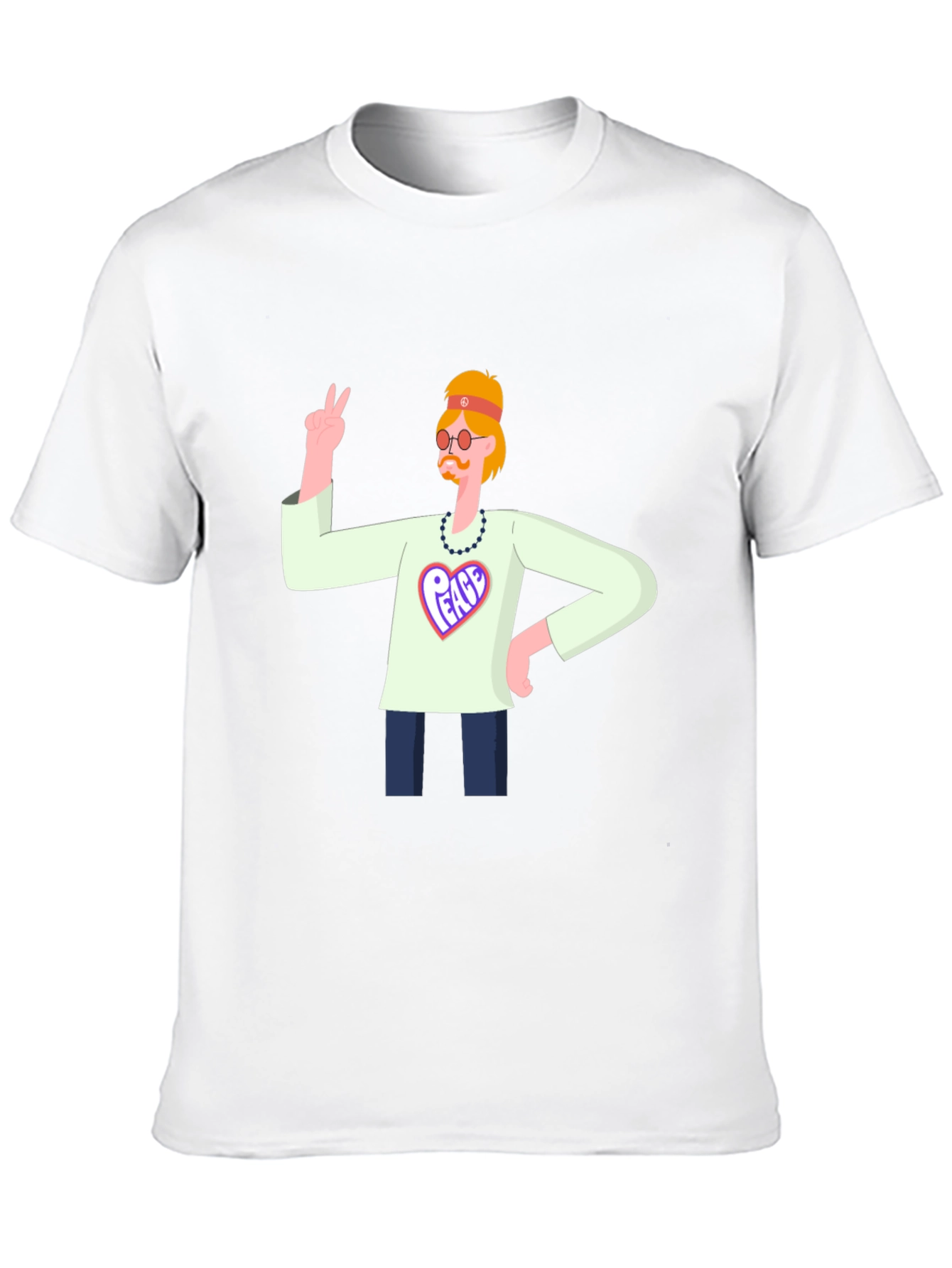Peace Graphic T-Shirt - Hippie Style