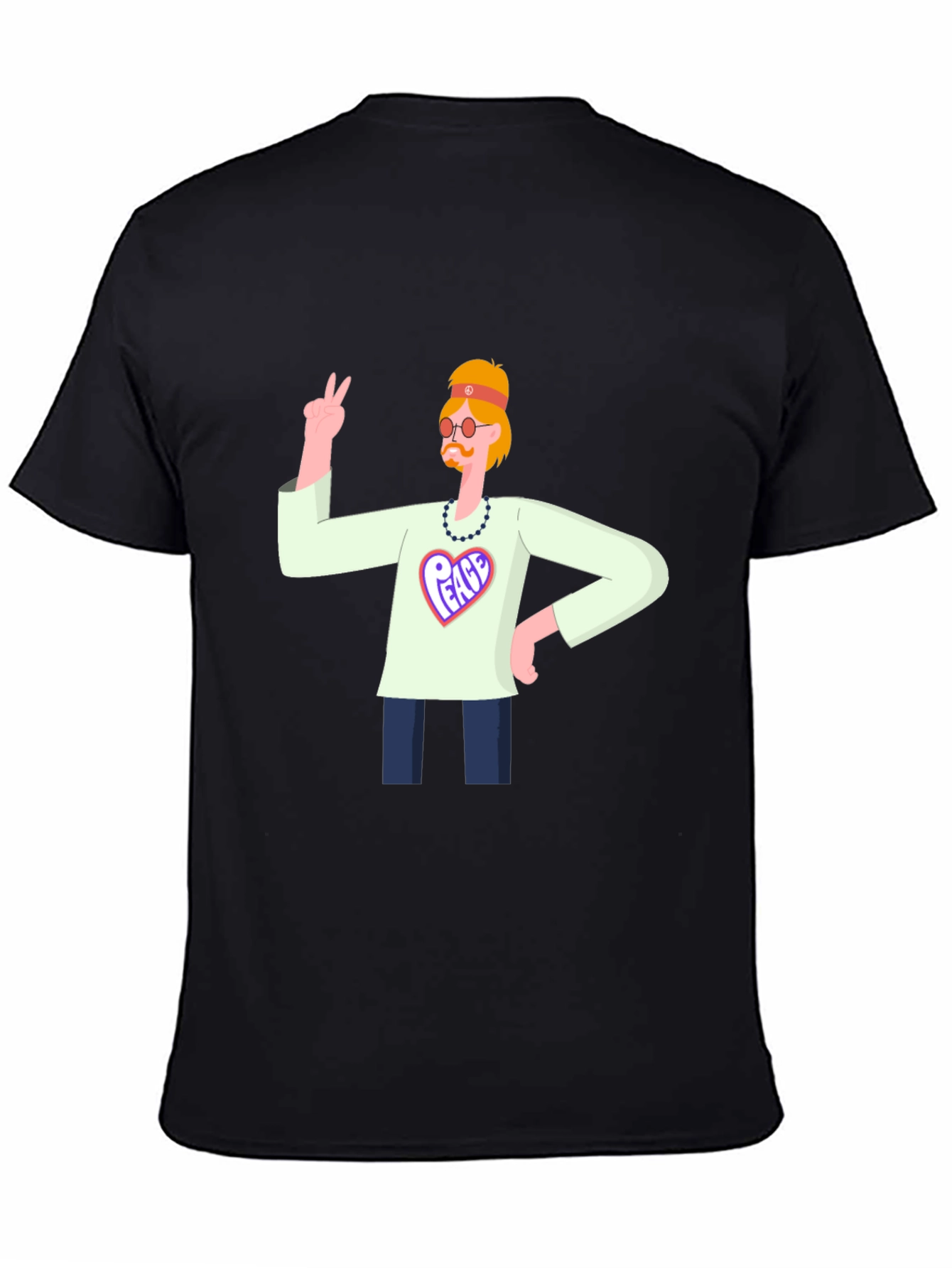 Peace Graphic T-Shirt - Hippie Style