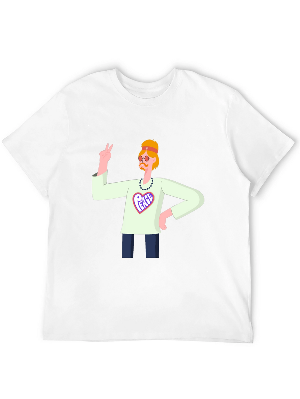 Peace Graphic T-Shirt - Hippie Style