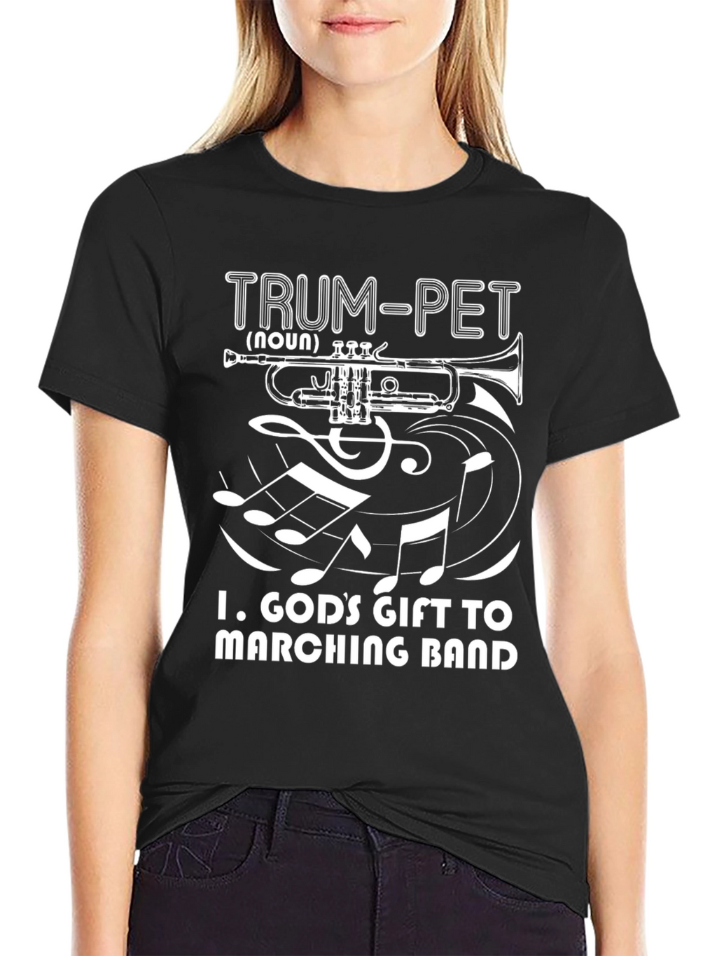 Trumpet Gods Gift to Marching Band T-Shirt
