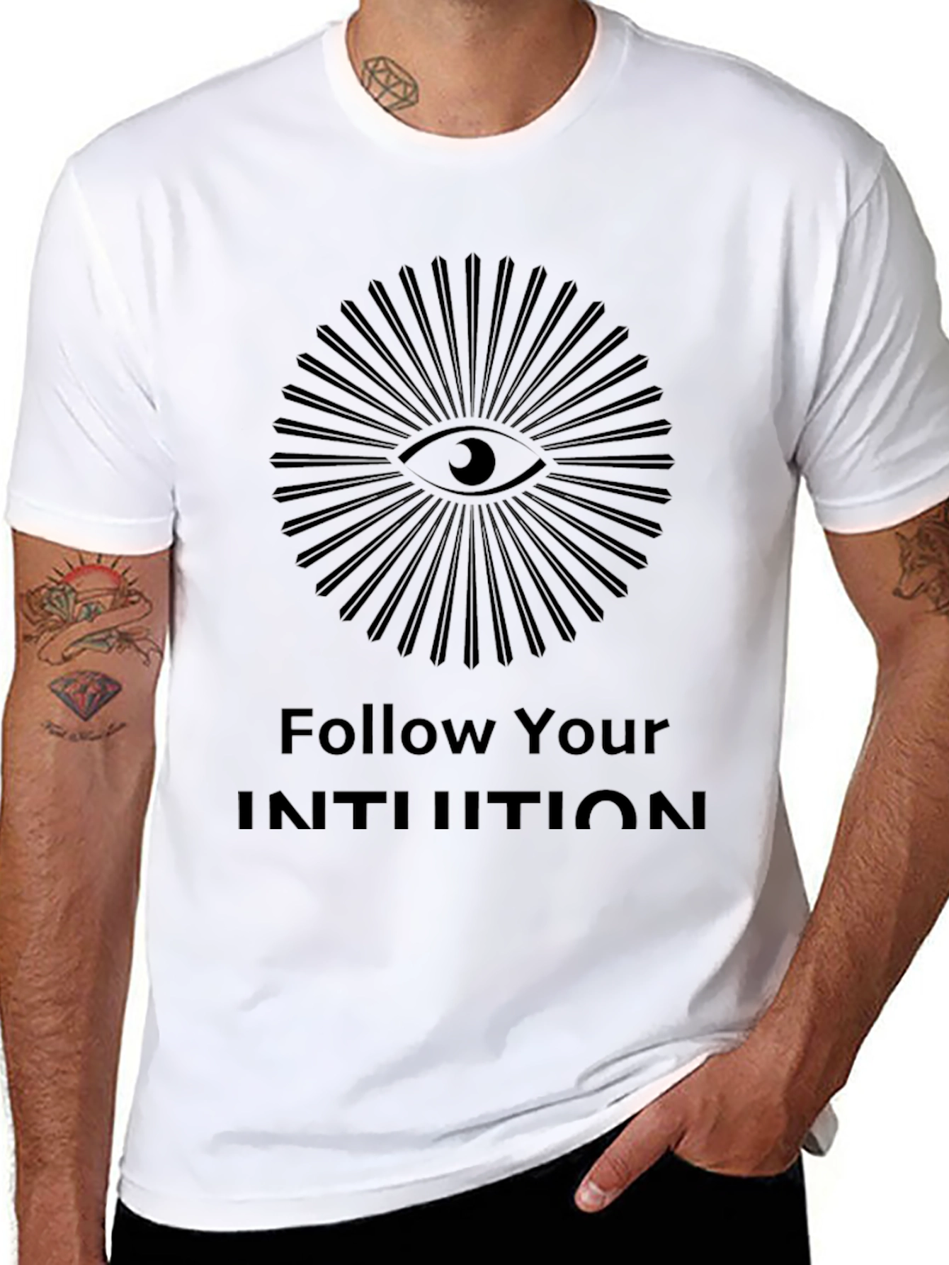 Follow Your Intuition Graphic Tee - Eye Design