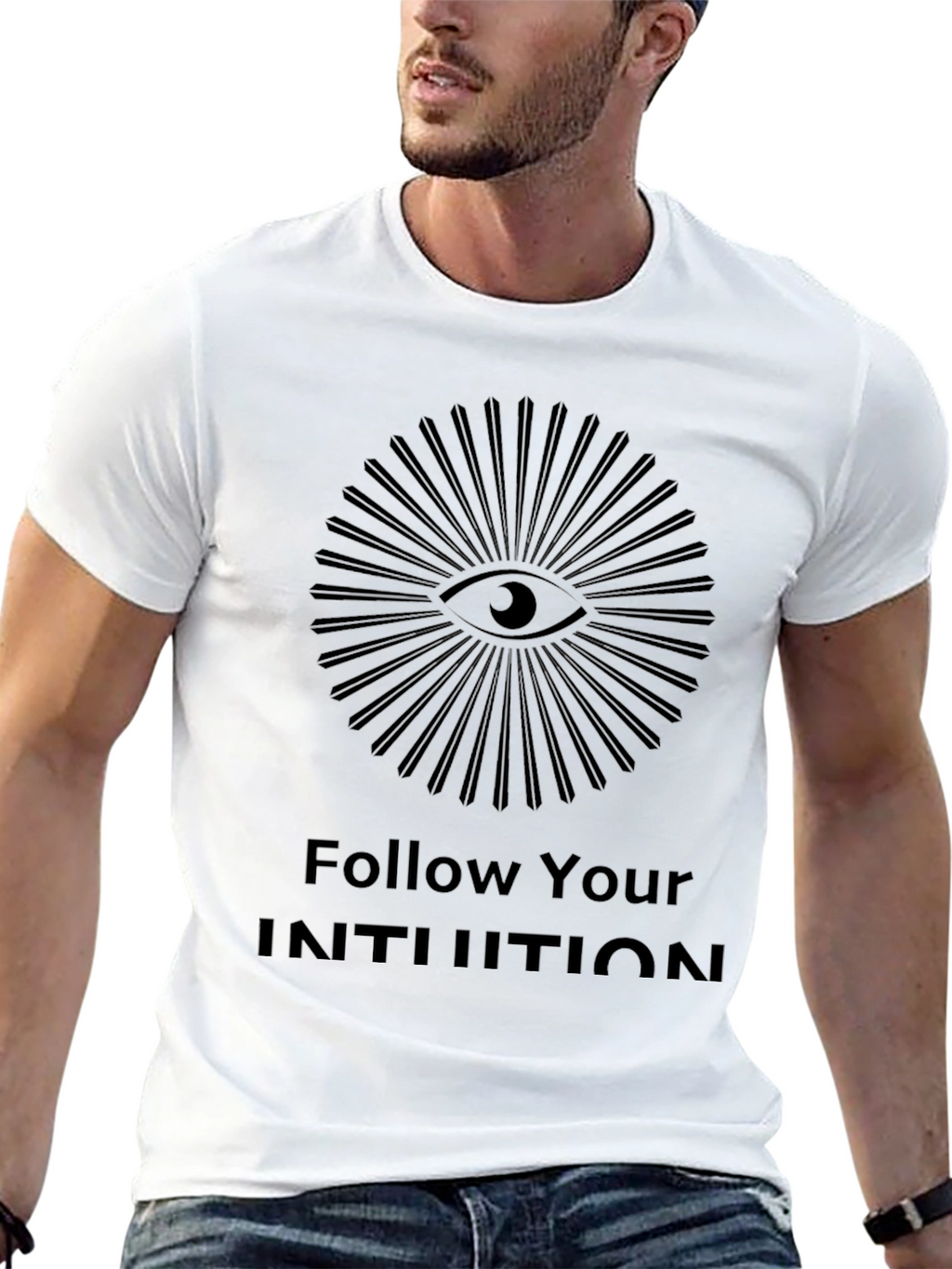 Follow Your Intuition Graphic Tee - Eye Design