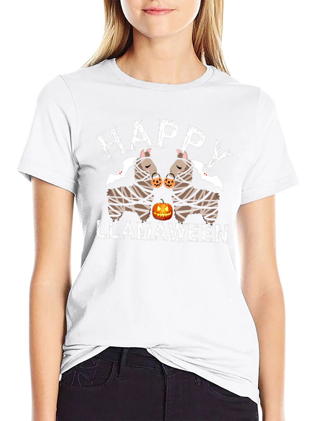 Happy Llamaween Halloween T-Shirt