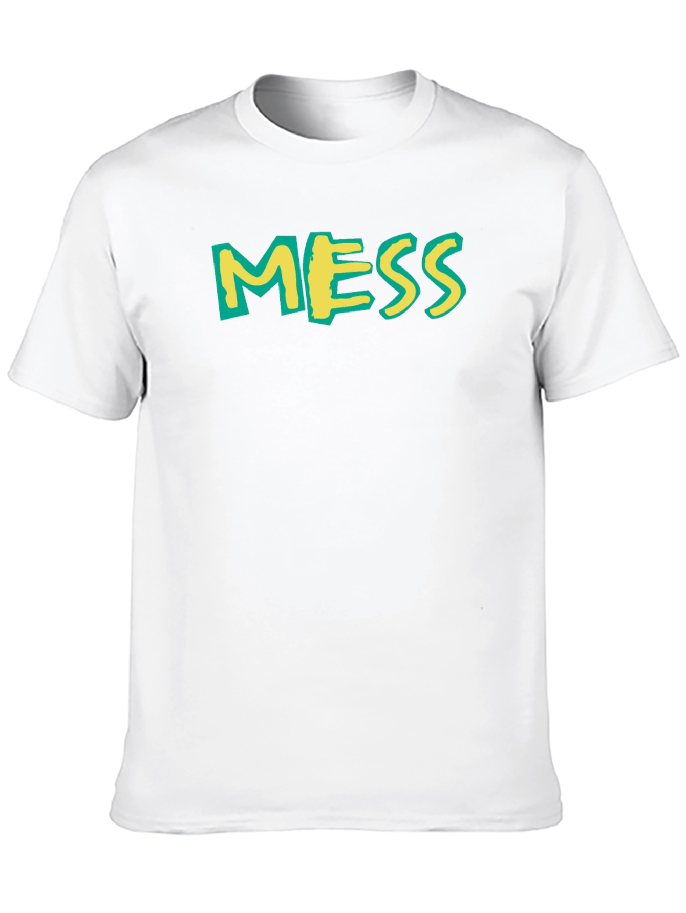 MESS Graphic Tee - Casual Black T-Shirt
