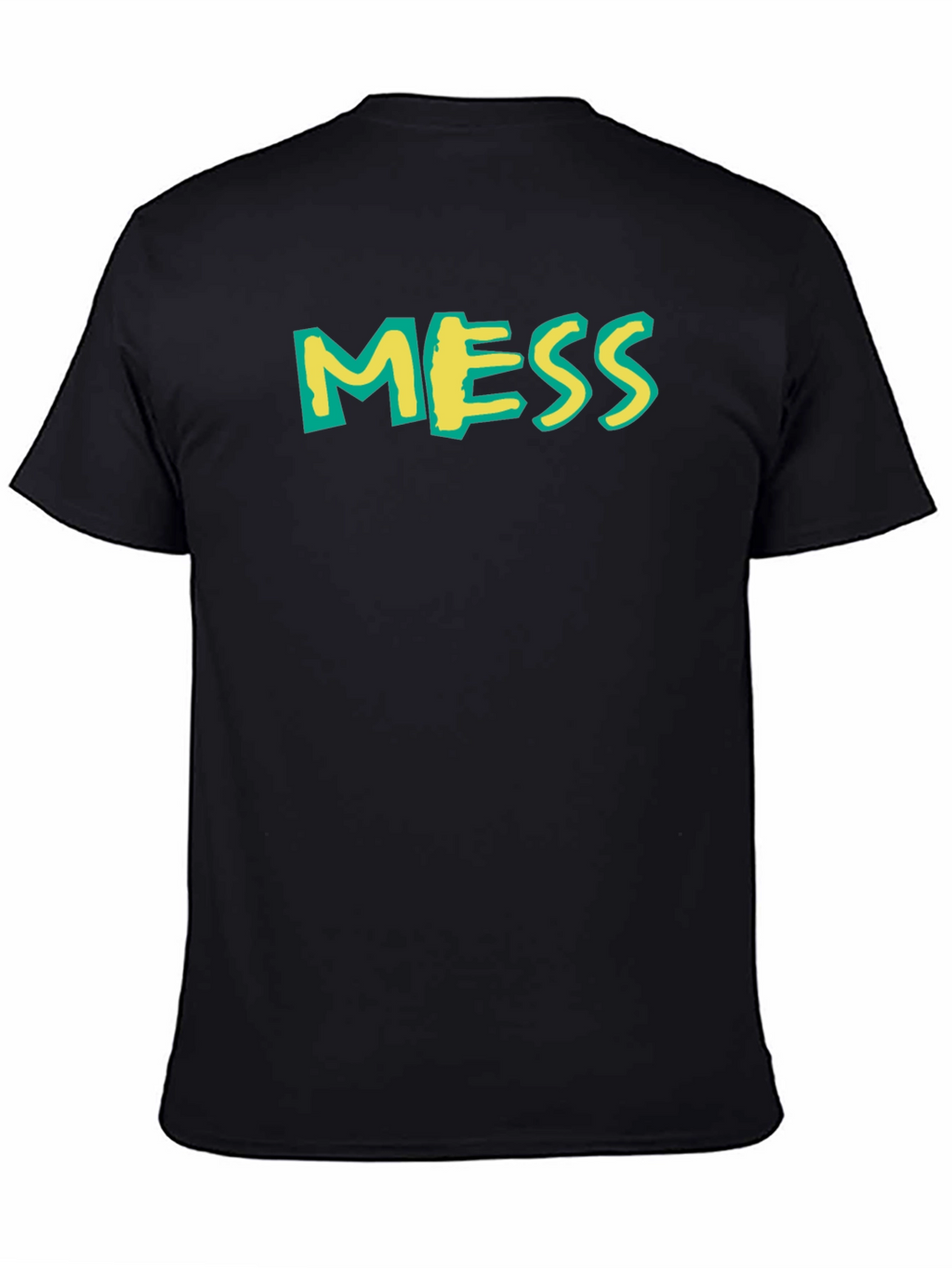 MESS Graphic Tee - Casual Black T-Shirt
