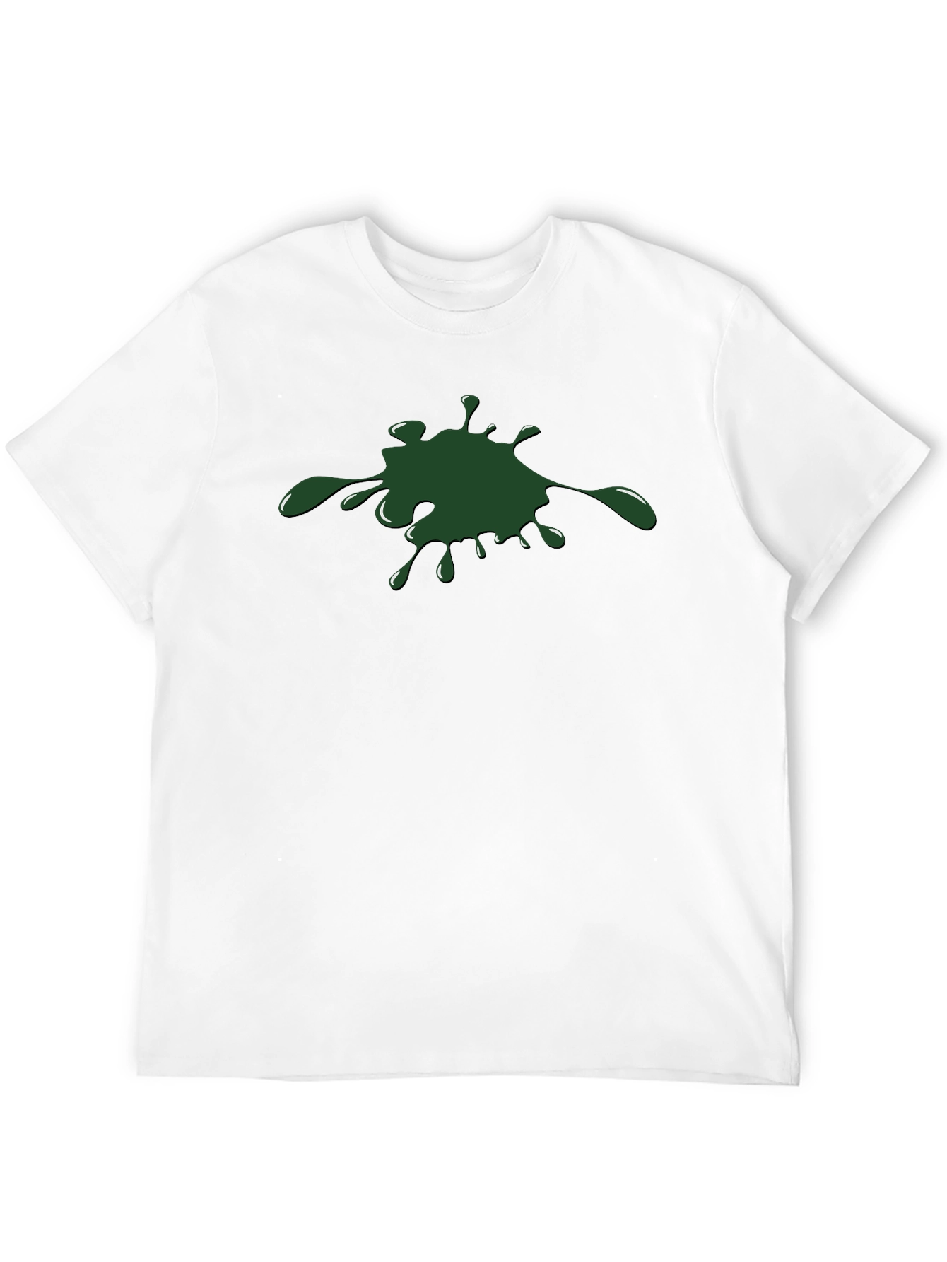 Green Splatter Graphic T-Shirt