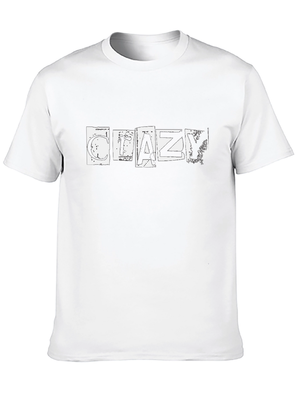 Crazy Graphic Black Tee - Casual Comfort