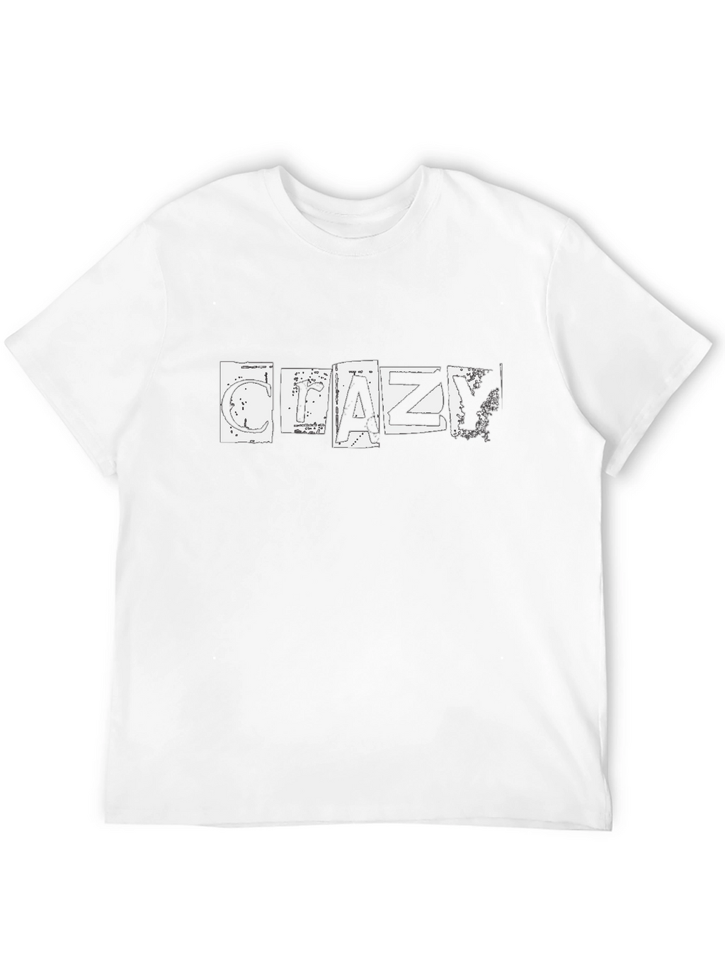 Crazy Graphic Black Tee - Casual Comfort