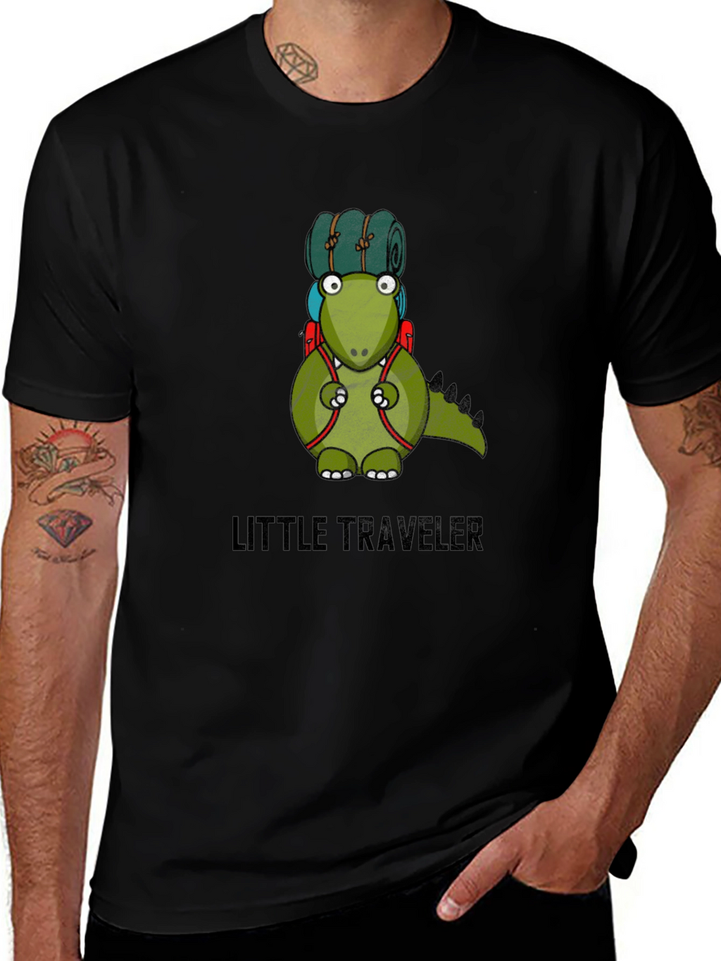 Little Traveler Dinosaur Graphic T-Shirt