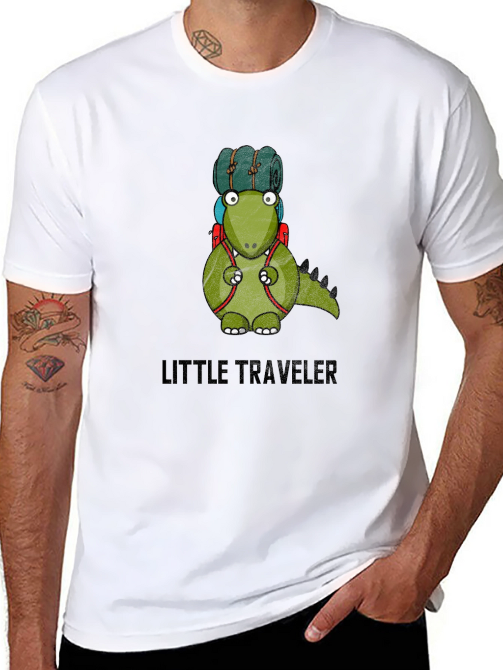 Little Traveler Dinosaur Graphic T-Shirt