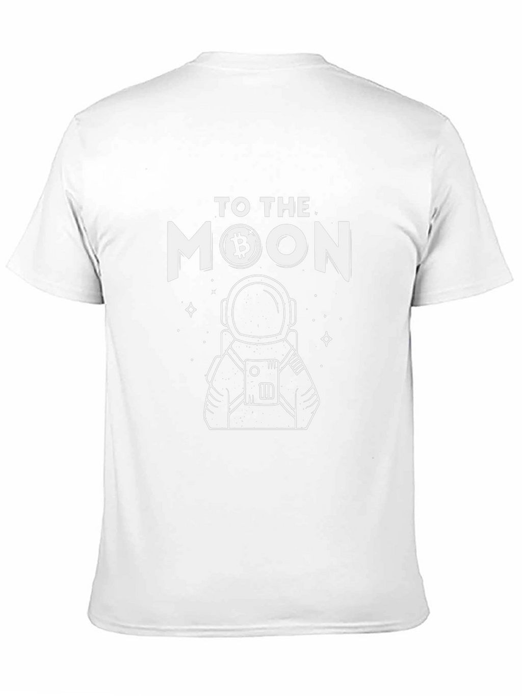 Bitcoin to the Moon T-Shirt Astronaut Crypto Tee