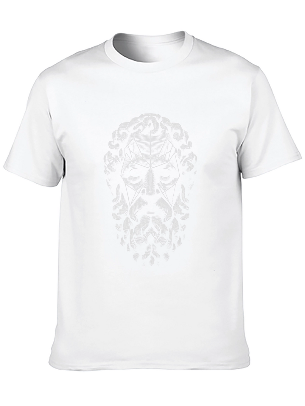 Abstract Geometric Statue Graphic Tee