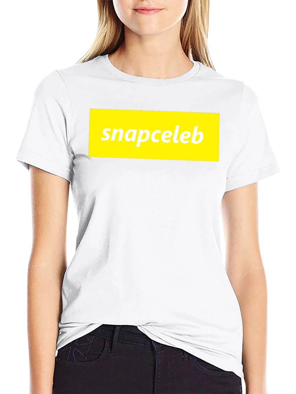 Snapceleb Black T-Shirt - Casual Graphic Tee