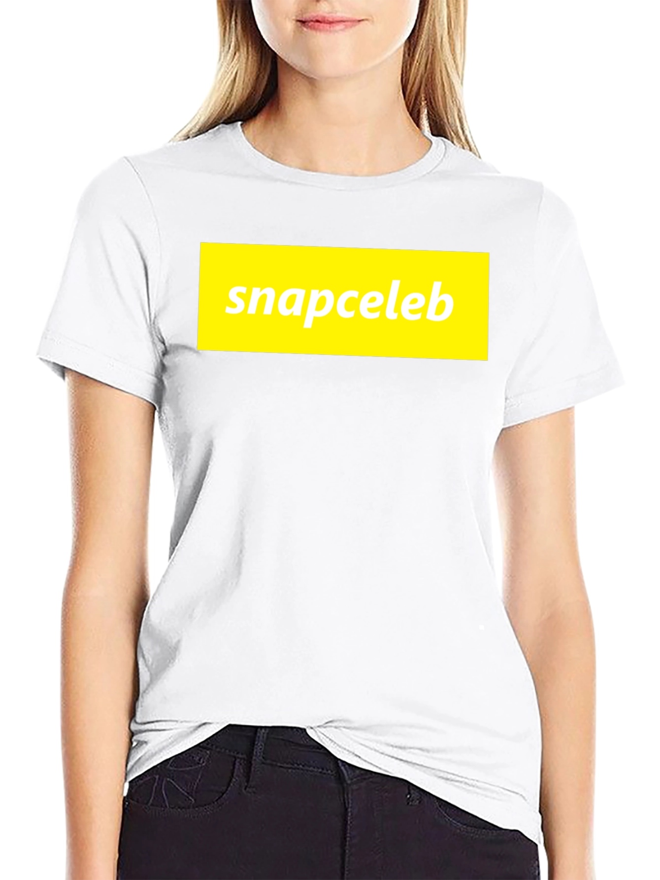 Snapceleb Black T-Shirt - Casual Graphic Tee