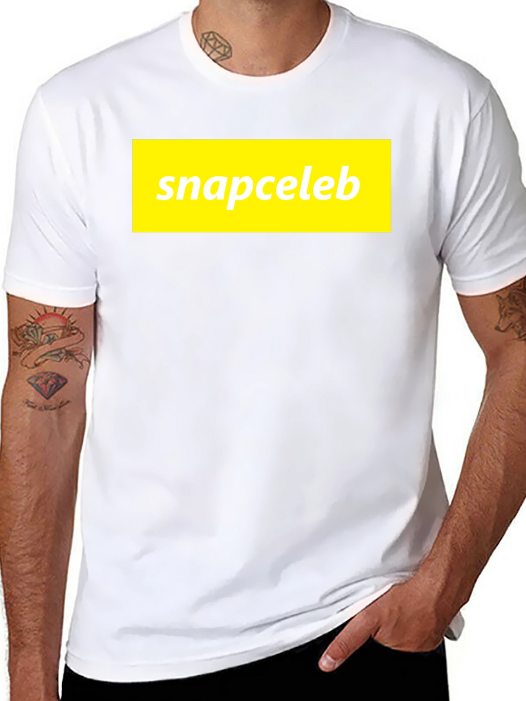 Snapceleb Black T-Shirt - Casual Graphic Tee
