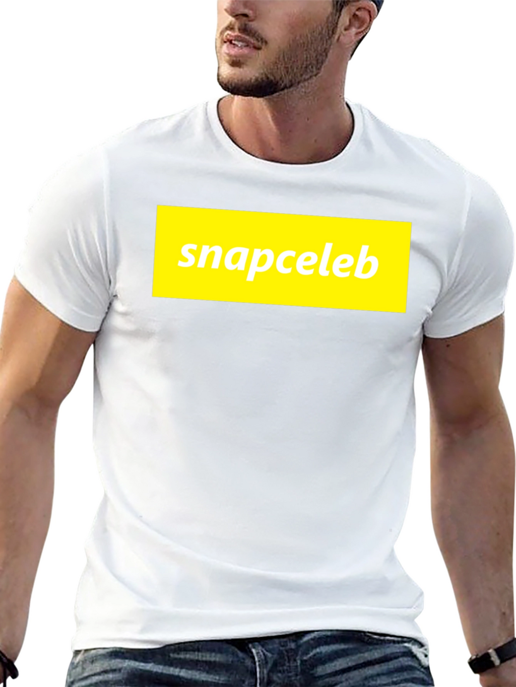 Snapceleb Black T-Shirt - Casual Graphic Tee
