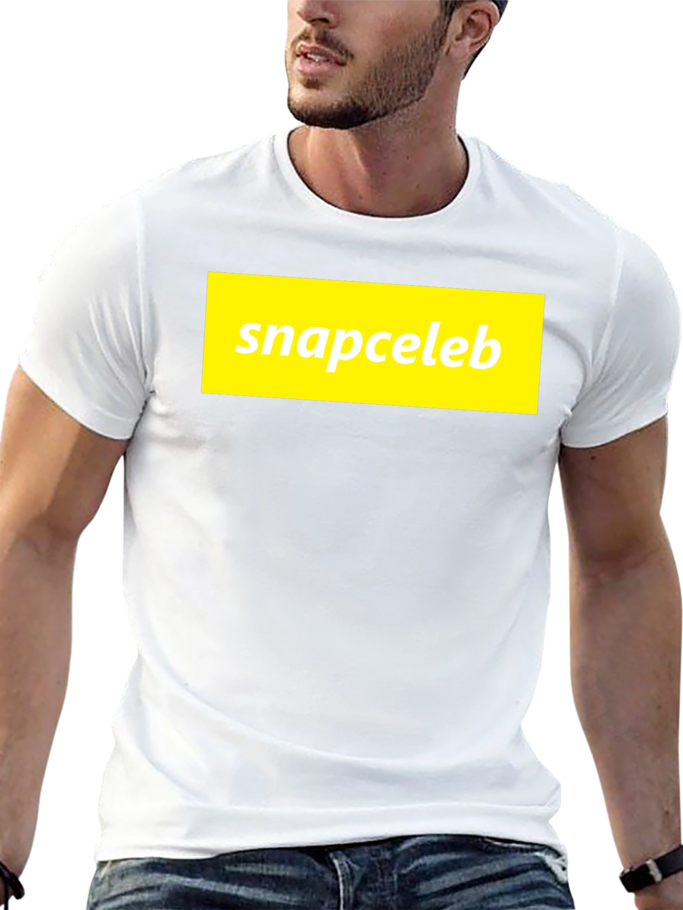 Snapceleb Black T-Shirt - Casual Graphic Tee