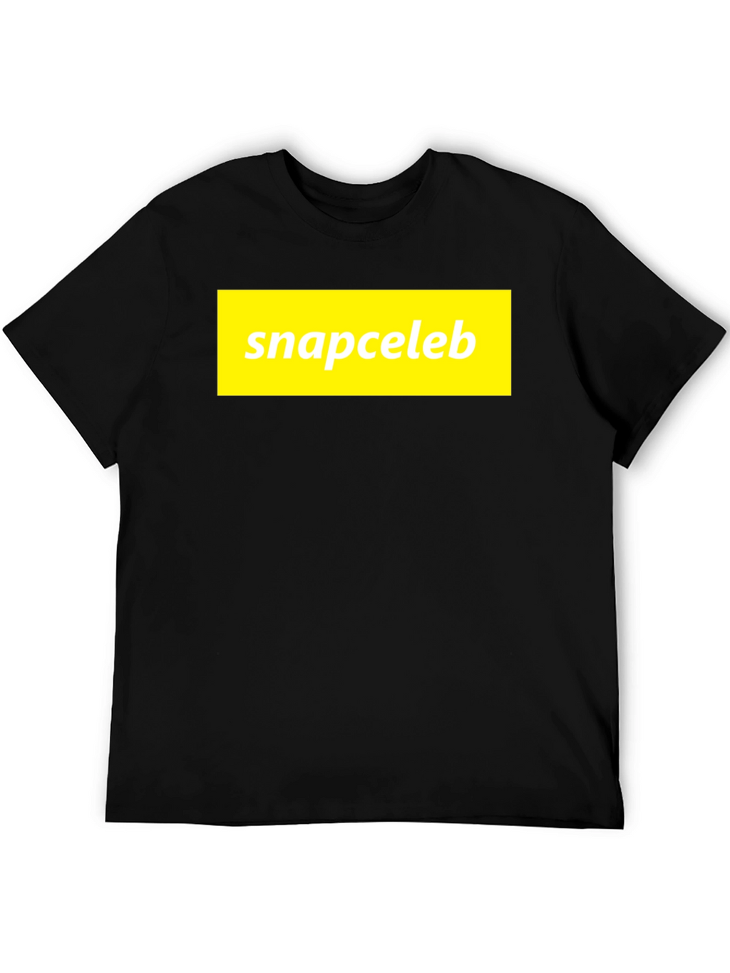 Snapceleb Black T-Shirt - Casual Graphic Tee