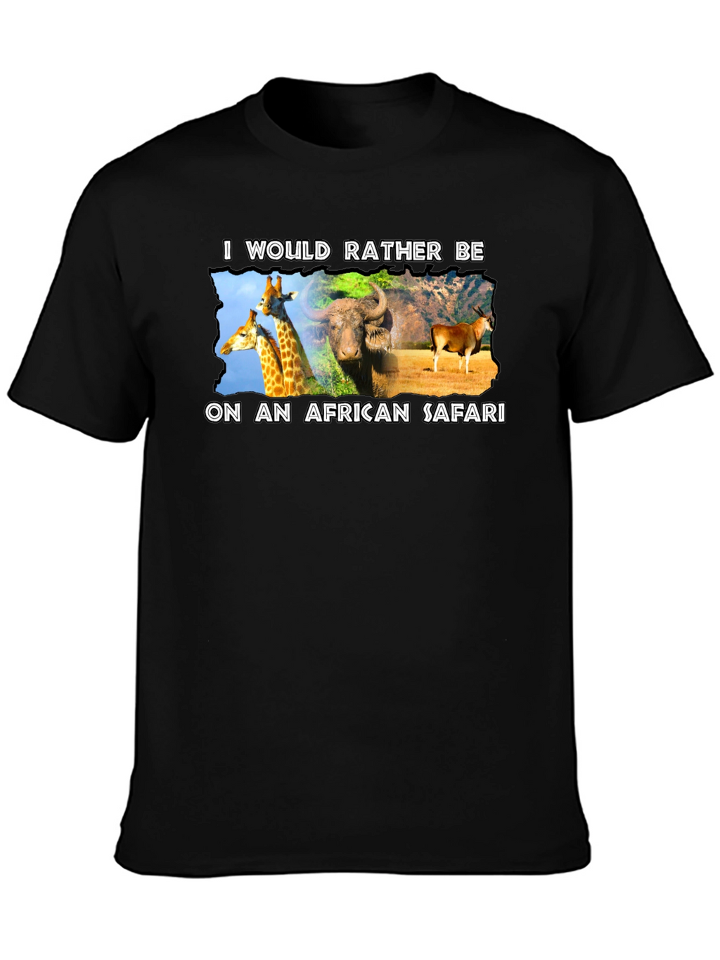 African Safari Graphic T-Shirt - Novelty Design