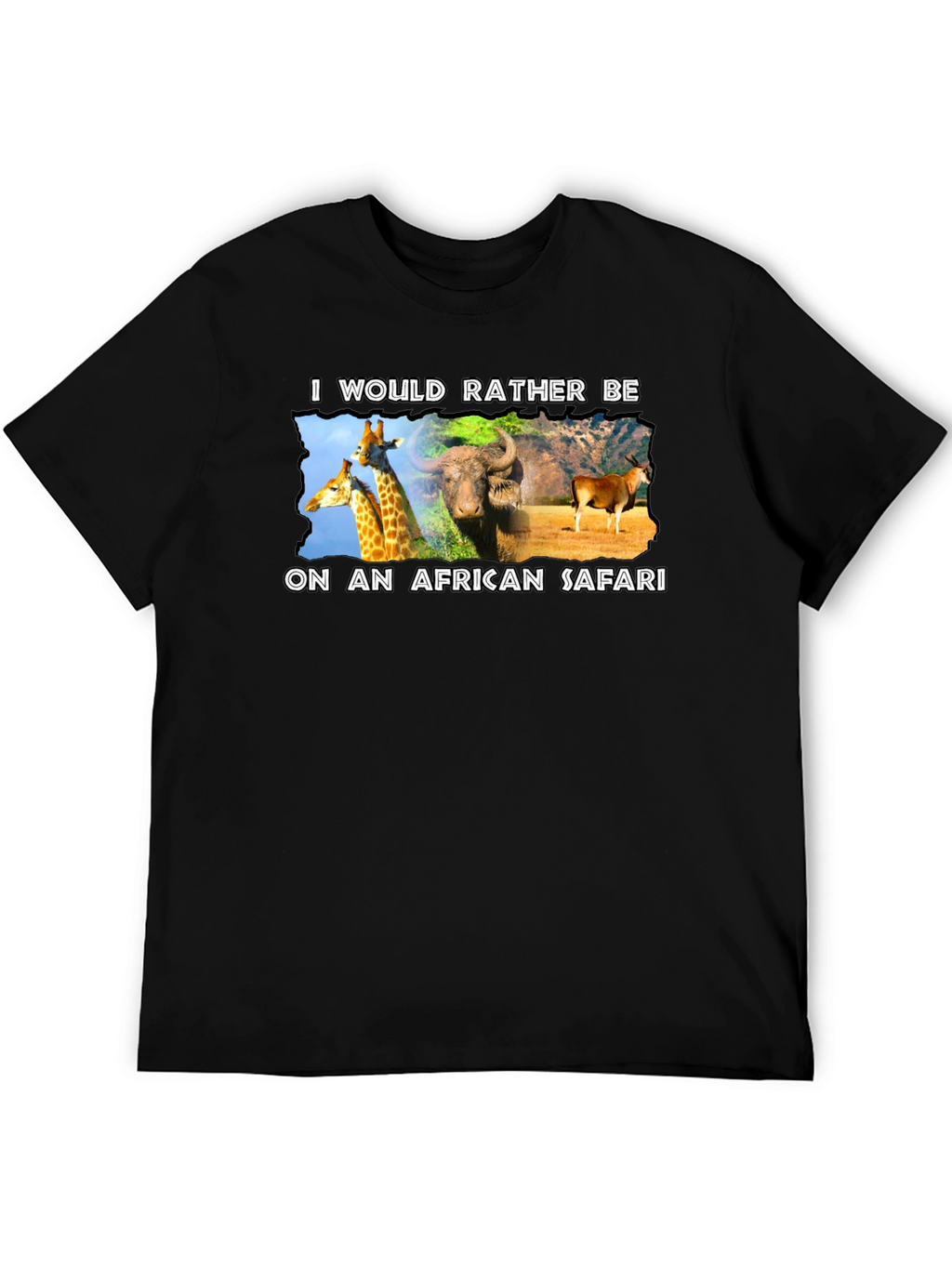 African Safari Graphic T-Shirt - Novelty Design