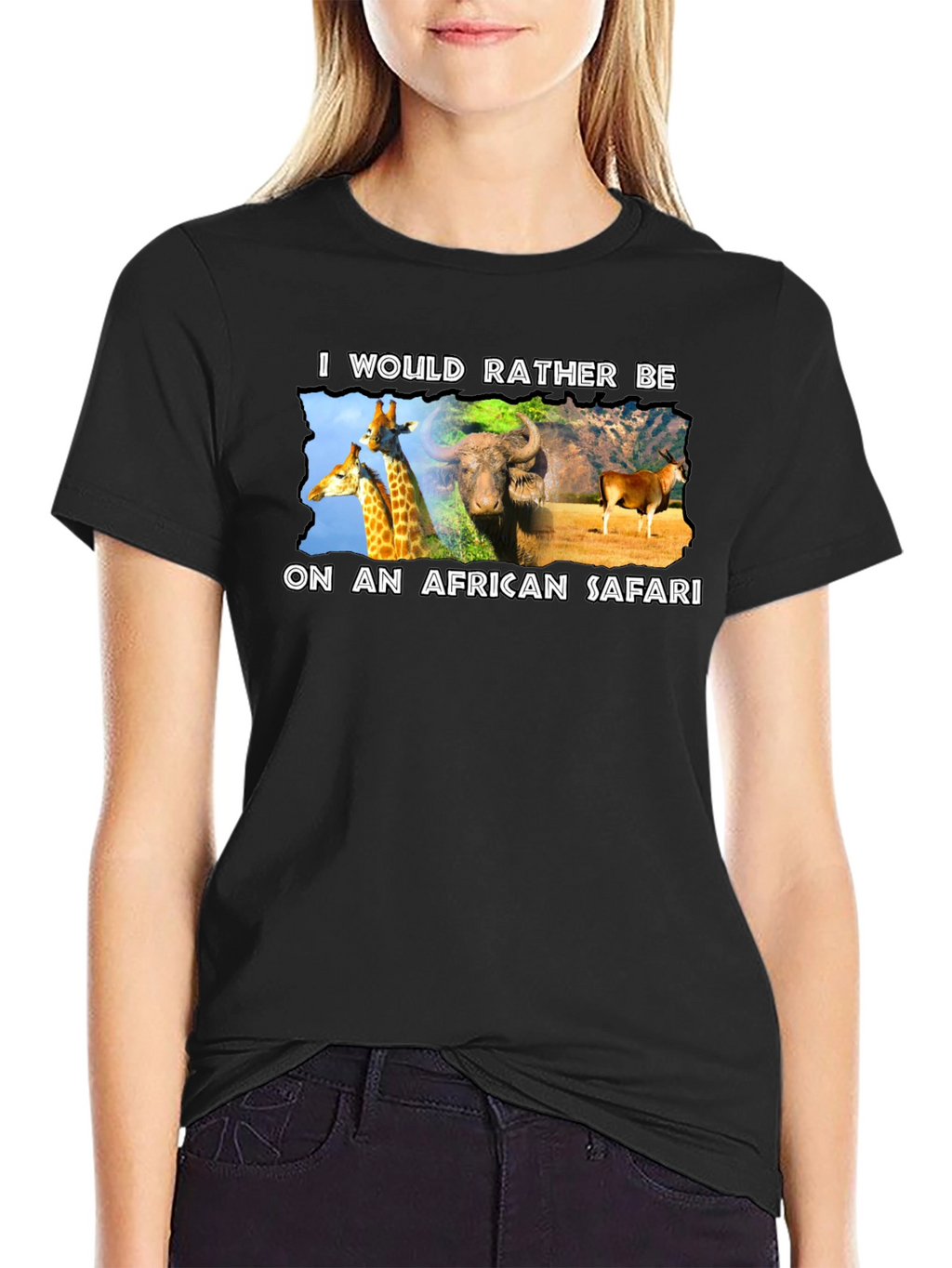African Safari Graphic T-Shirt - Novelty Design