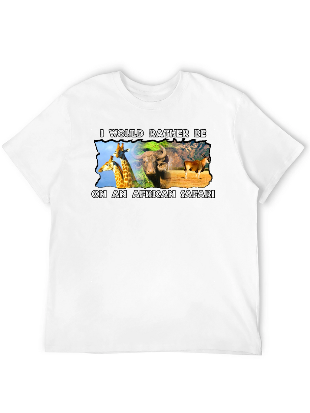 African Safari Graphic T-Shirt - Novelty Design