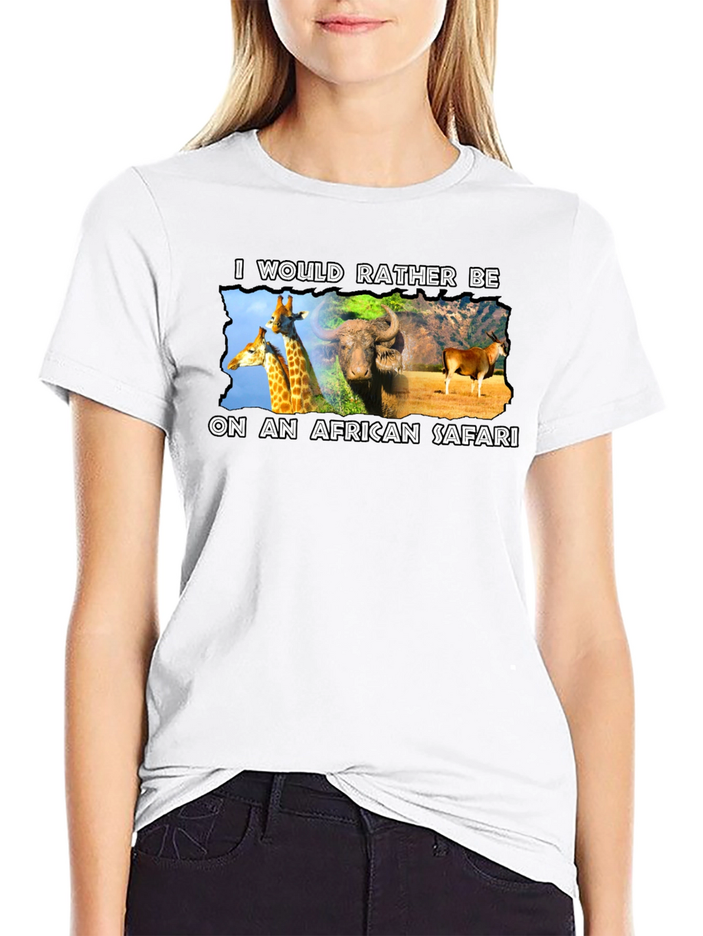African Safari Graphic T-Shirt - Novelty Design