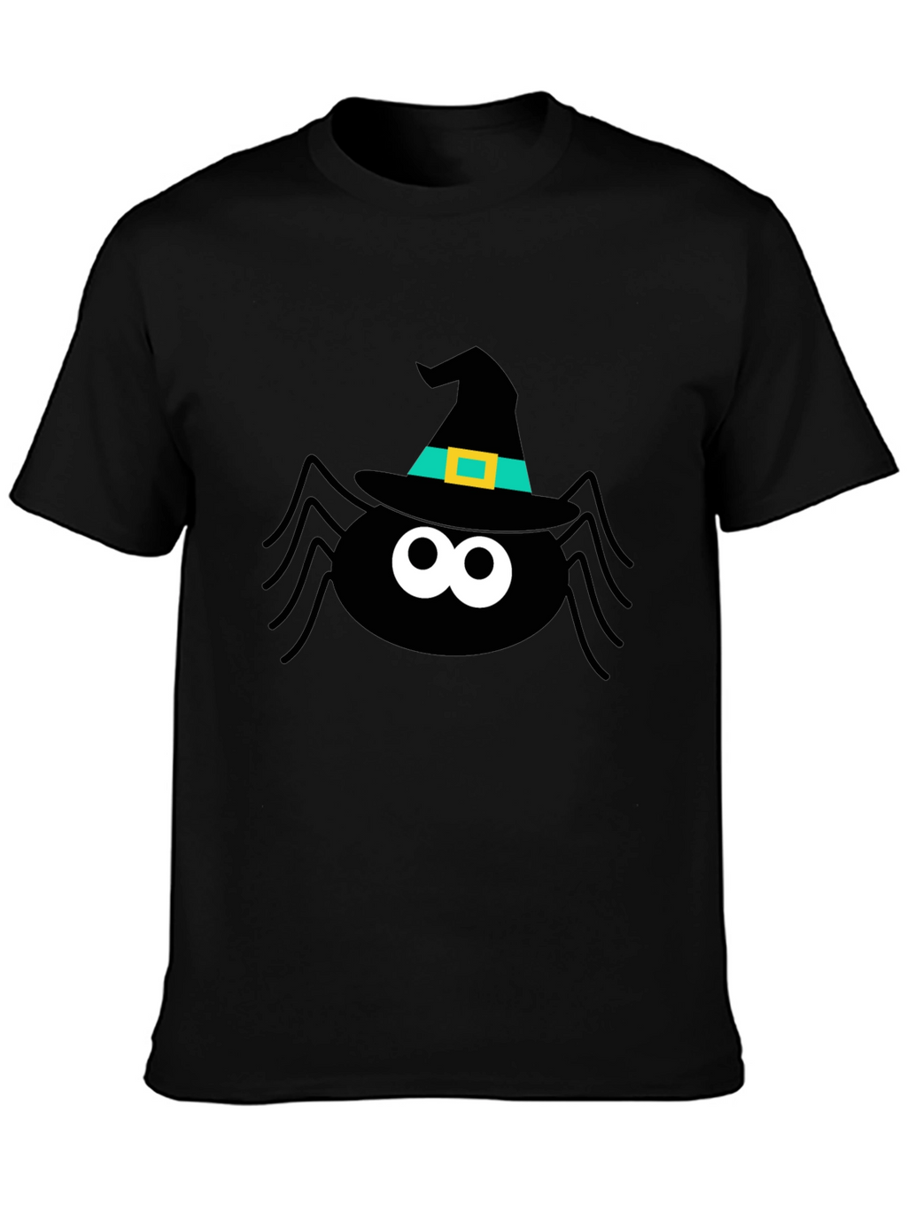 Halloween Spider Witch Hat Graphic Tee
