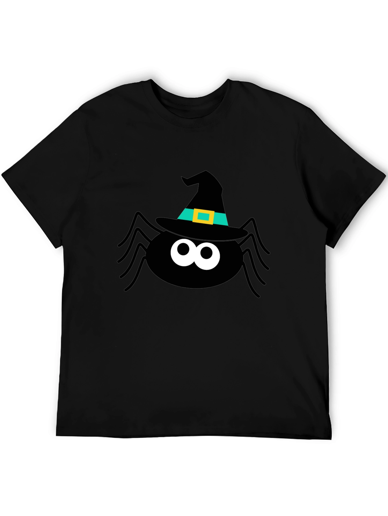 Halloween Spider Witch Hat Graphic Tee
