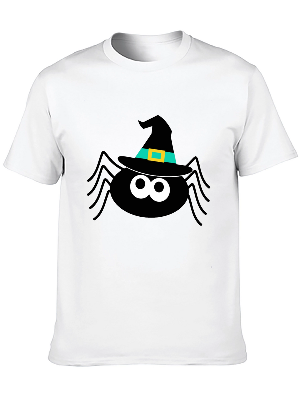 Halloween Spider Witch Hat Graphic Tee