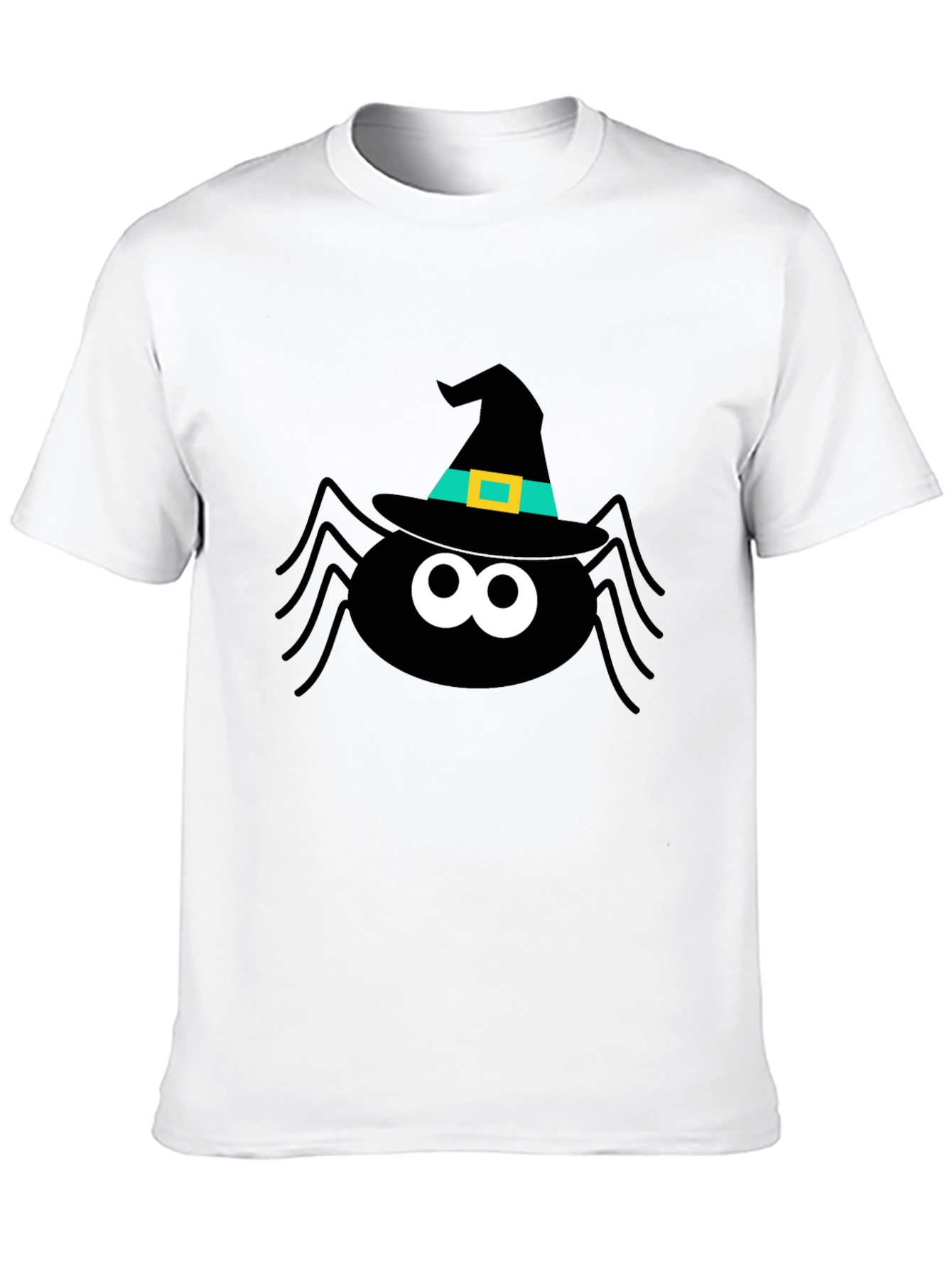 Halloween Spider Witch Hat Graphic Tee