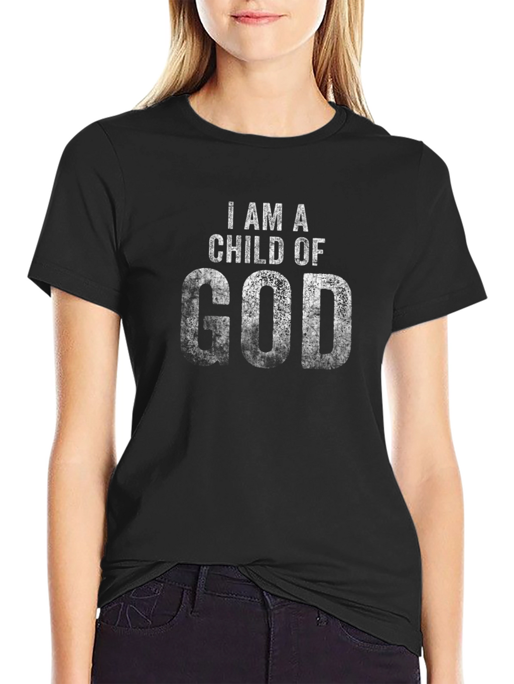 I AM A CHILD OF GOD Black T-Shirt