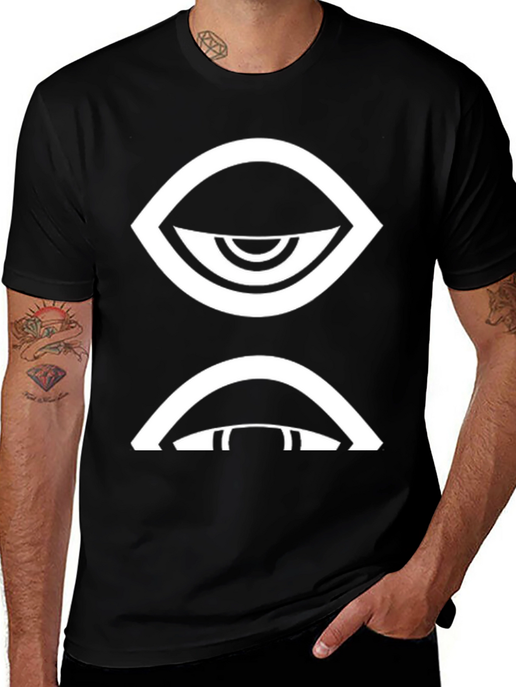Eye Graphic Black T-Shirt