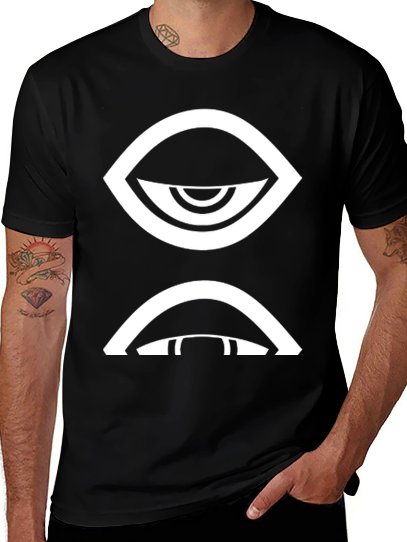 Eye Graphic Black T-Shirt