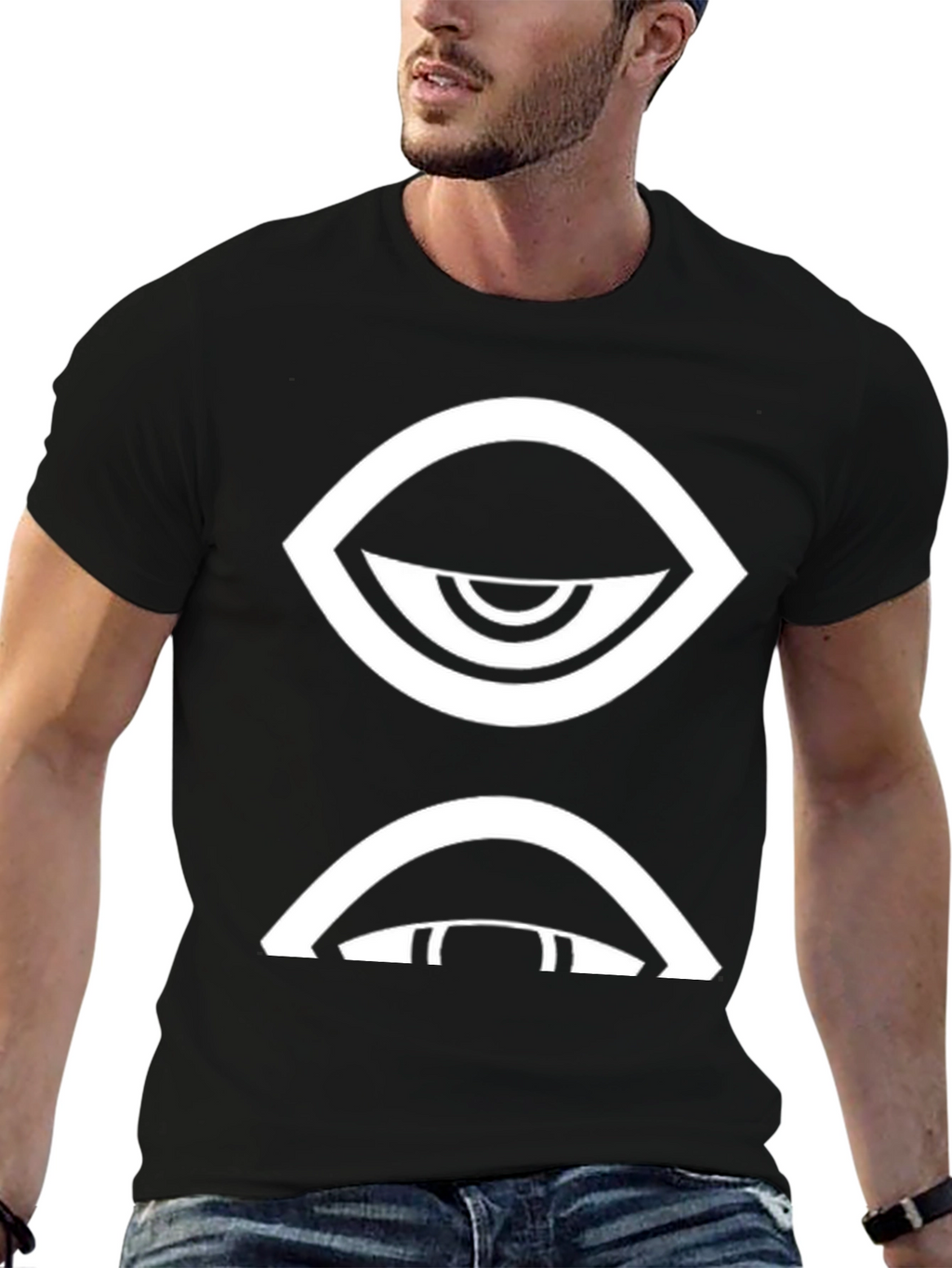 Eye Graphic Black T-Shirt