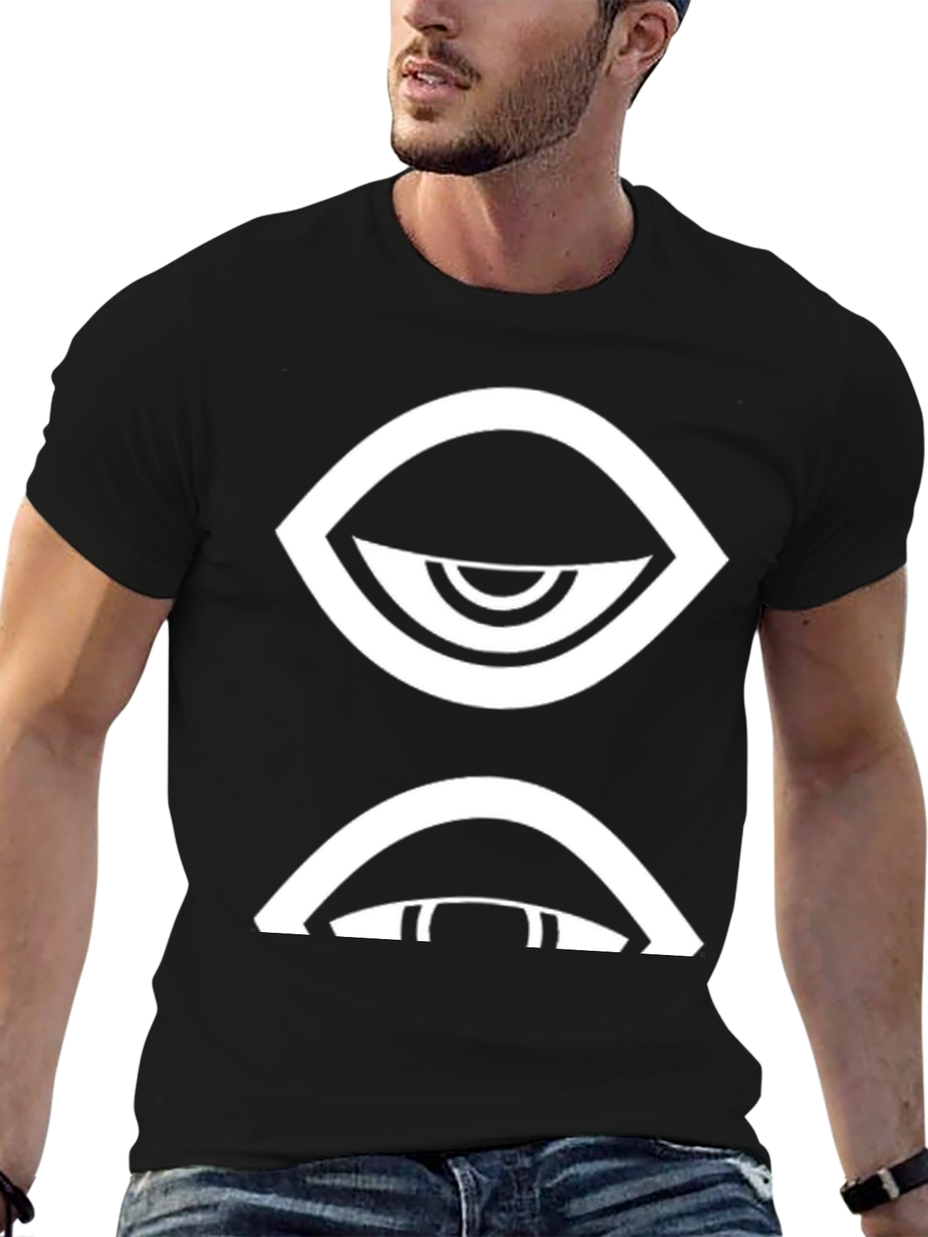 Eye Graphic Black T-Shirt