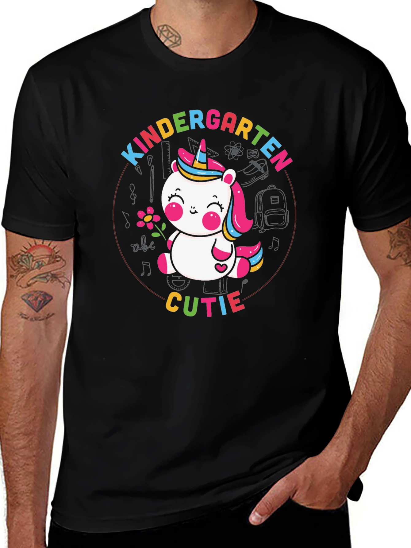 Kindergarten Cutie Unicorn Graphic Tee