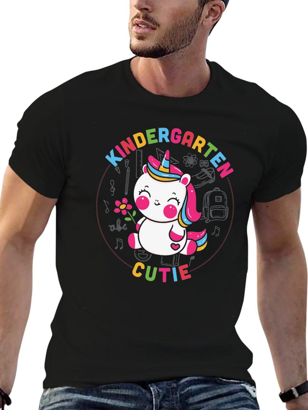 Kindergarten Cutie Unicorn Graphic Tee