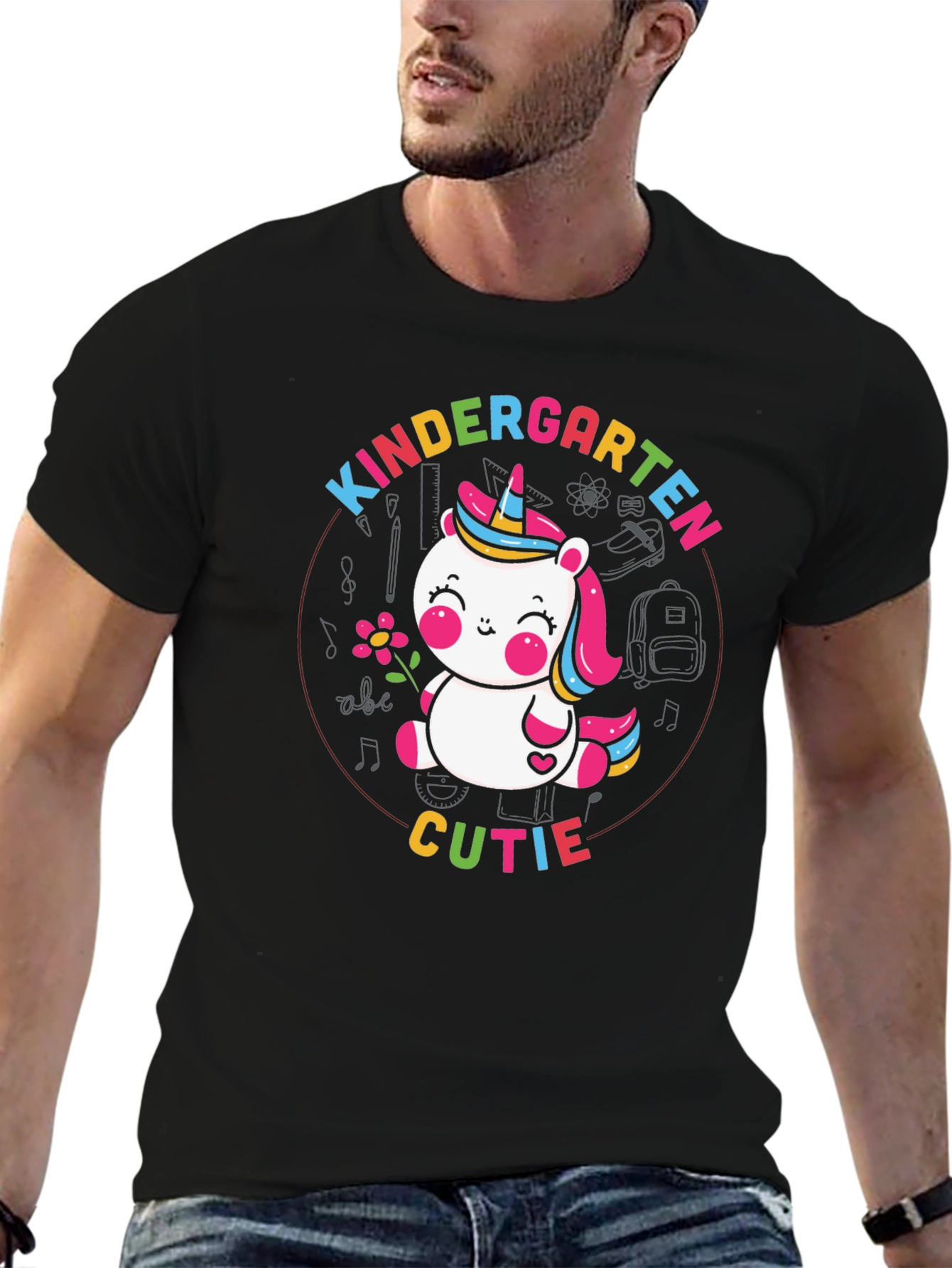 Kindergarten Cutie Unicorn Graphic Tee