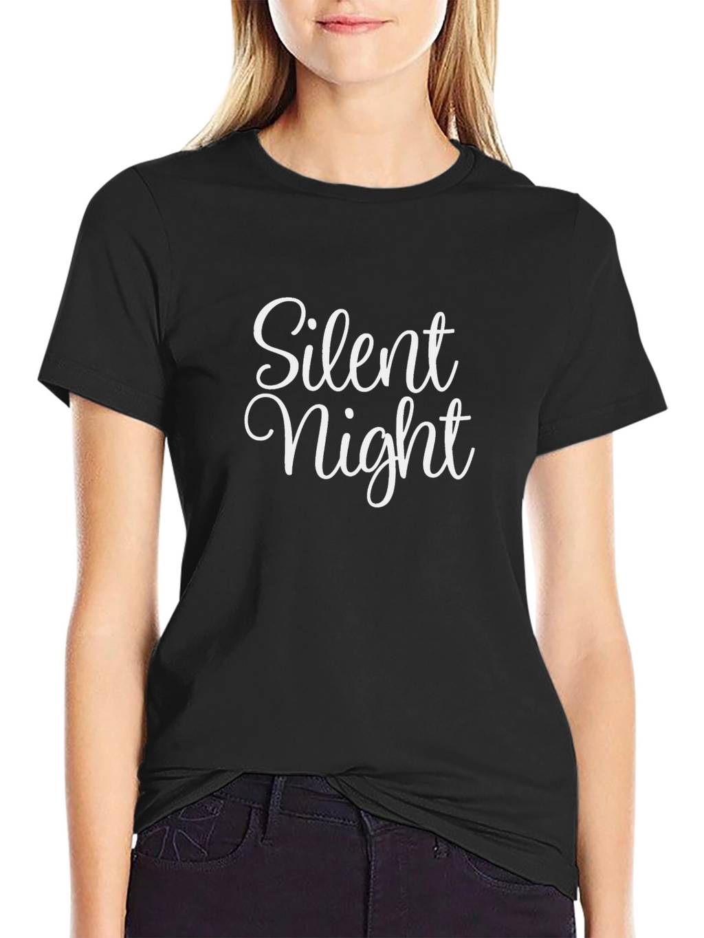 Silent Night Graphic T-Shirt - Holiday Apparel