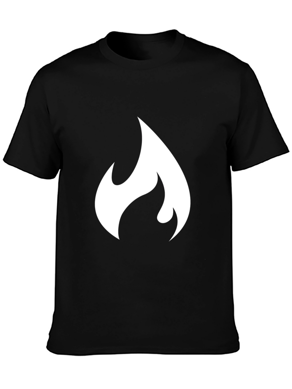 Flame Graphic Black T-Shirt