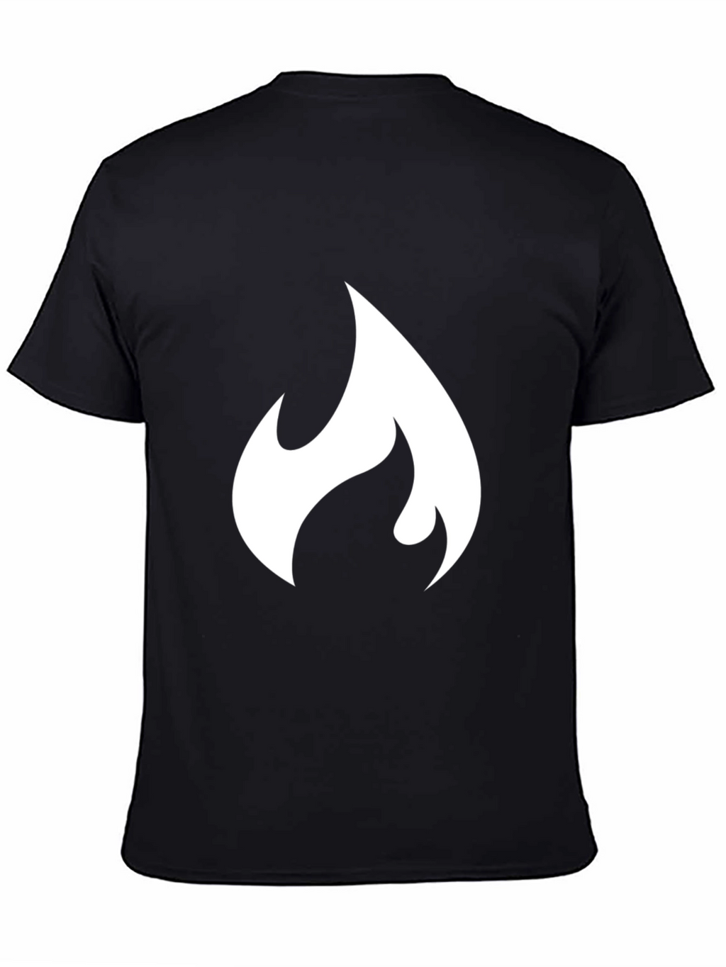 Flame Graphic Black T-Shirt