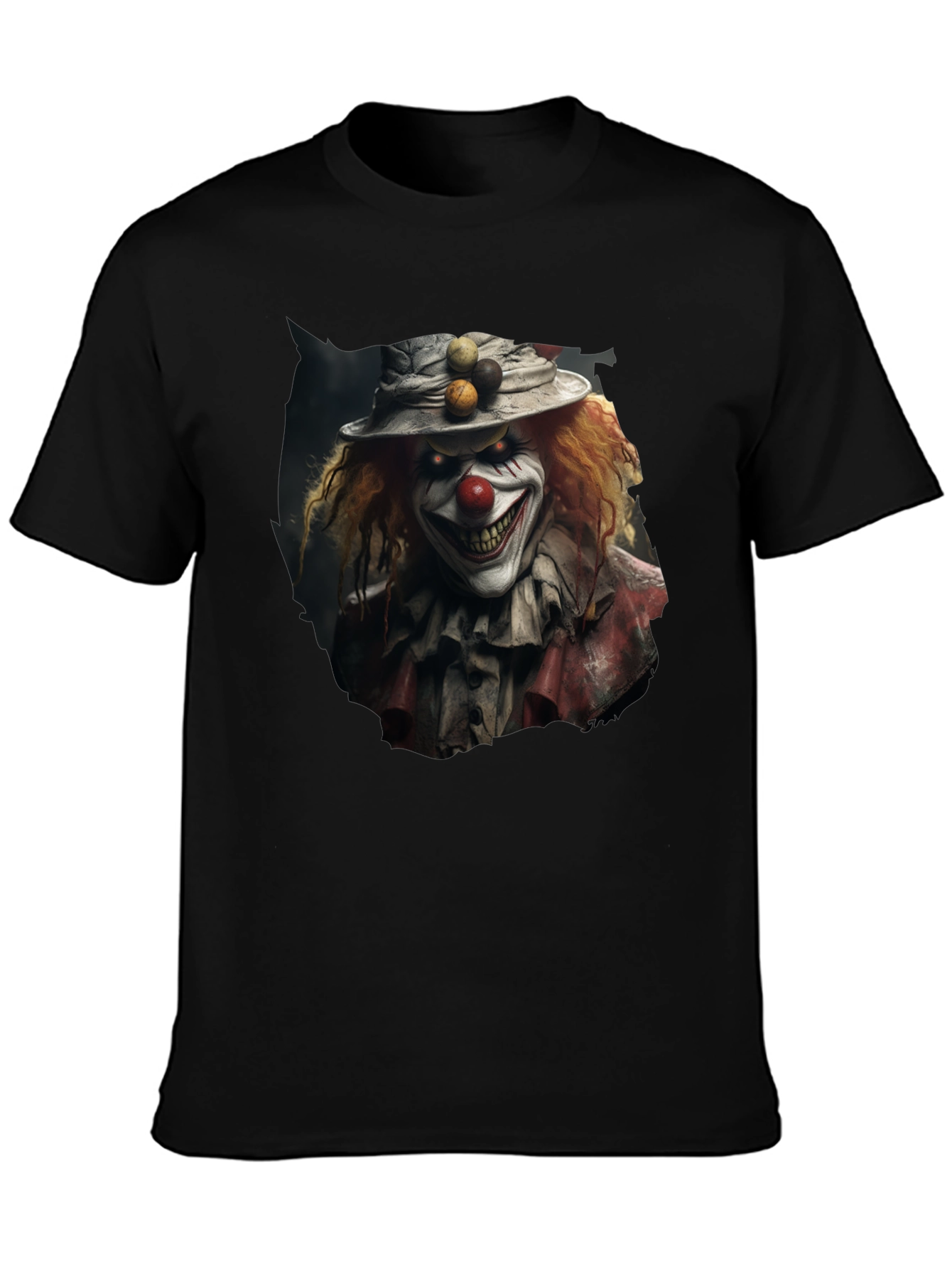 Creepy Clown Graphic Tee - Halloween