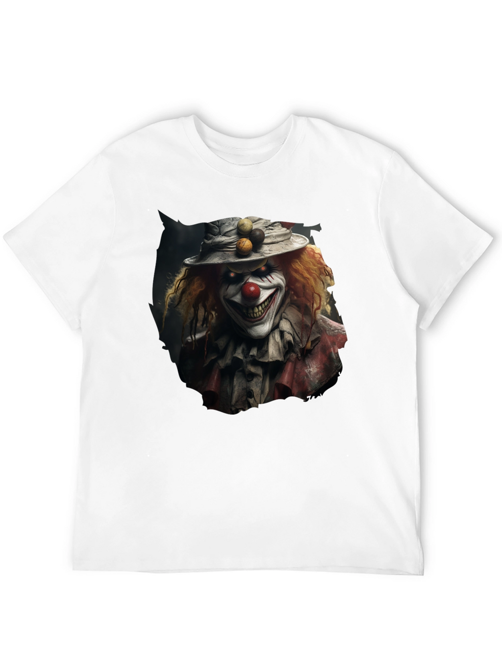 Creepy Clown Graphic Tee - Halloween