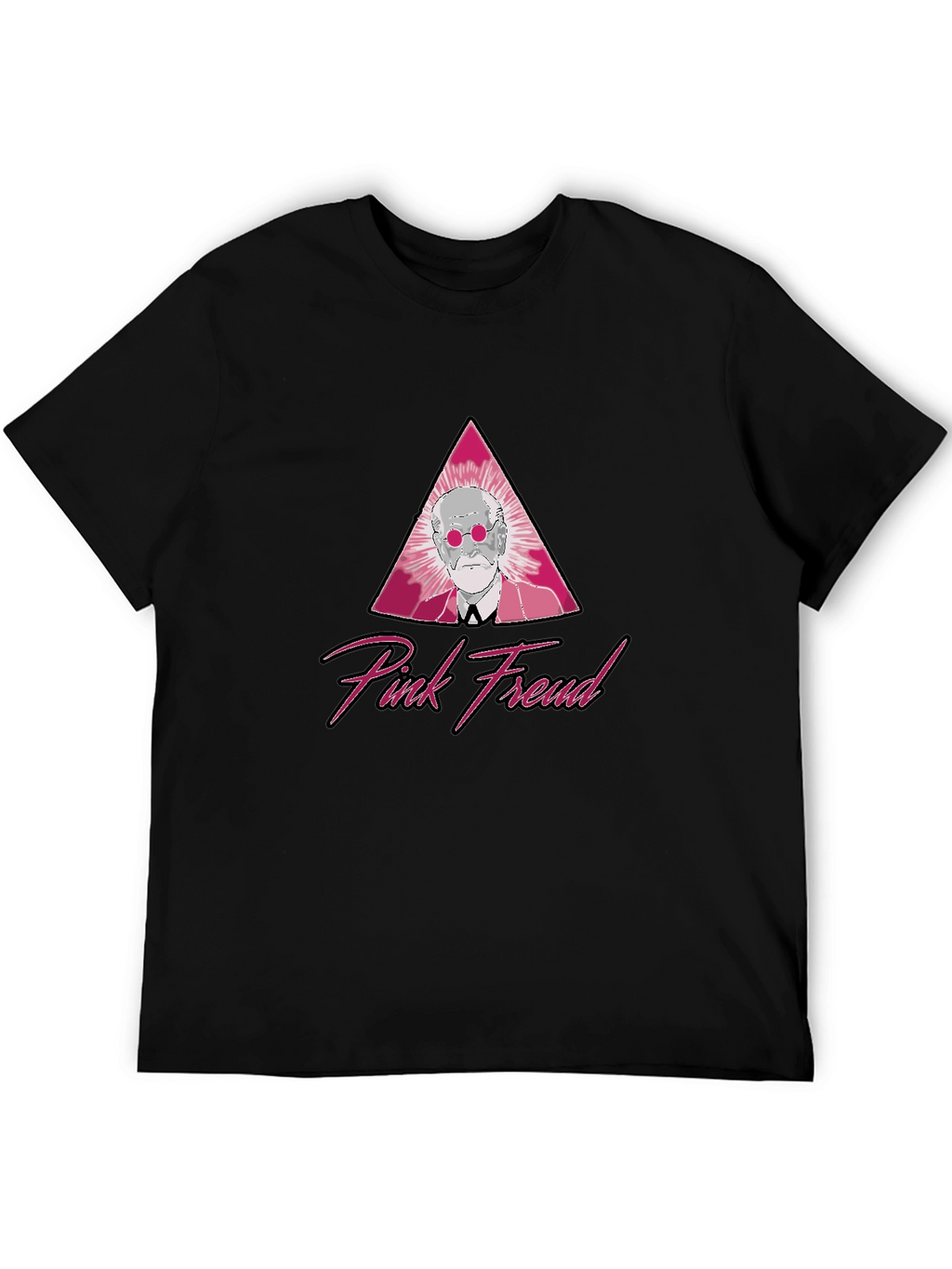 Pink Freud Graphic T-Shirt - Classic Style